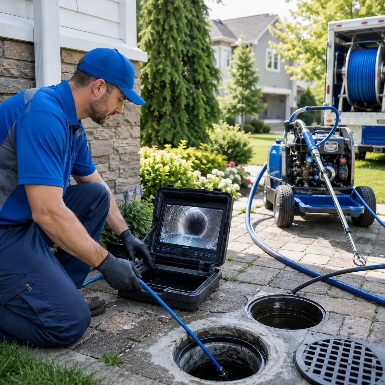 Outdoor drain cleaning professionals serving Melcher Dallas, IA